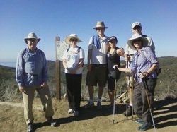 Dr. Schumm and fellow hikers