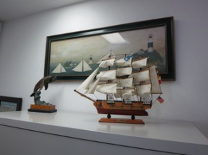 Ship sculpture